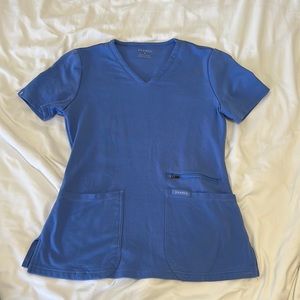 Jaanuu Ceil Blue Scrub Top